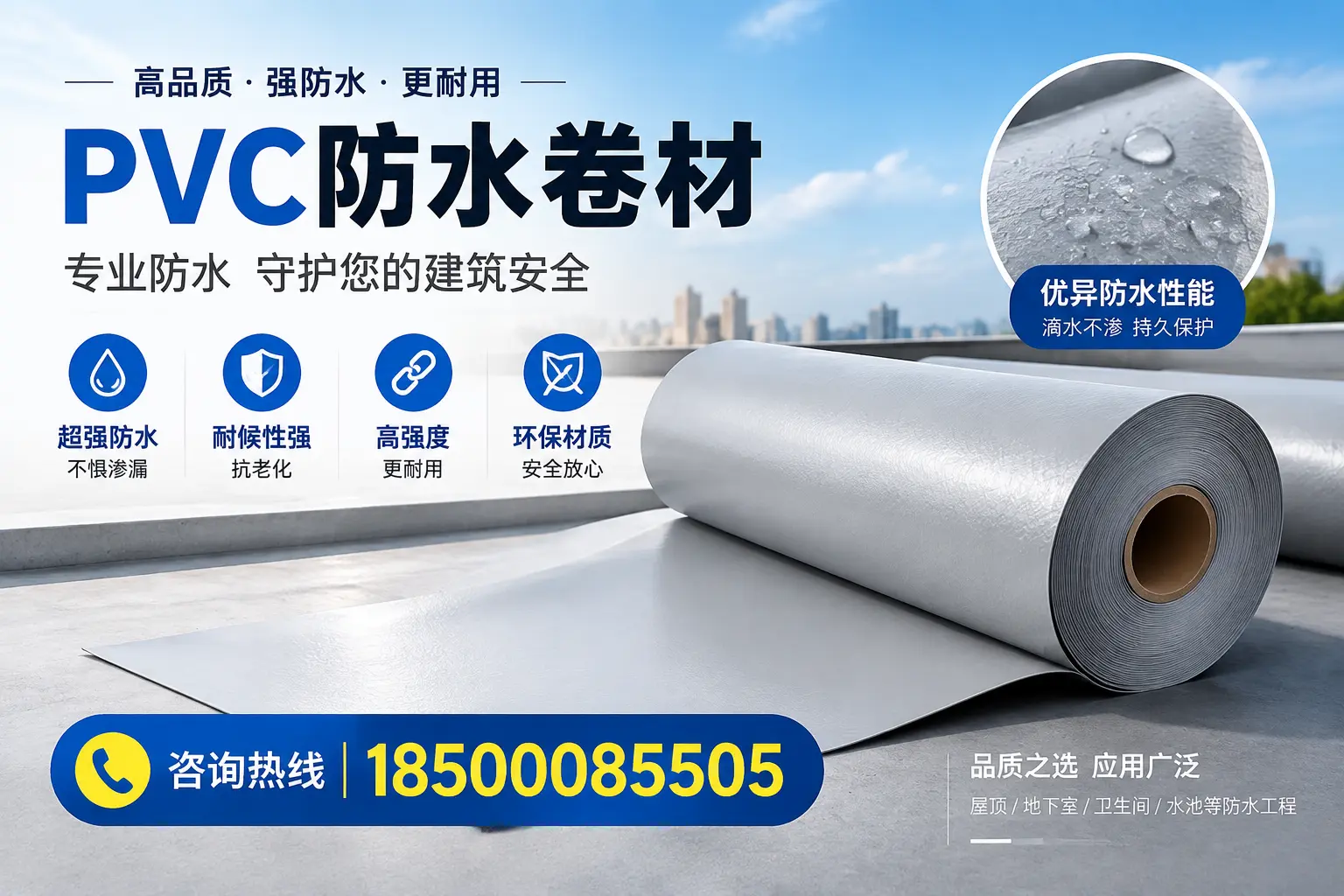 许昌地区pvc防水卷材的市场现状与发展趋势